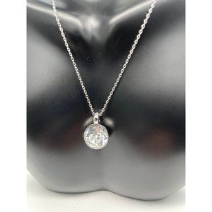 Clear Swarovski Crystal Necklace, Clear Pendant, Swarovski Pendant Necklace, Sim